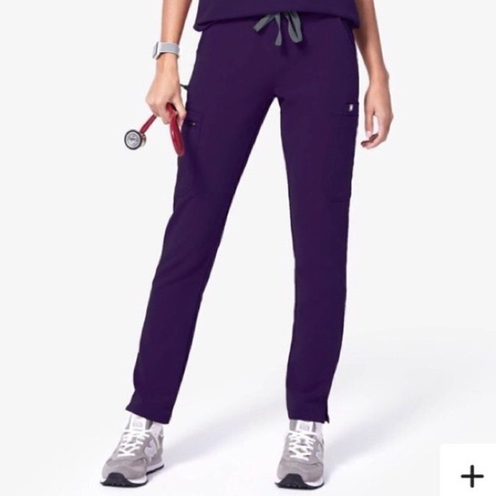 FIGS Yola Skinny Tall Scrub Pants Tall Puple Size XXS